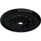 Ekena Millwork Palmetto Ceiling Medallion (Fits Canopies up to 7 5/8"), 31 1/2"OD x 3 5/8"ID x 1 3/4"P, Black Pearl CM31PMBPS - alternate 4